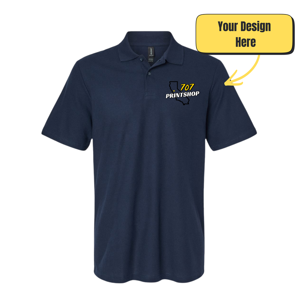 Gildan 100% Cotton Polo - Embroidered Design
