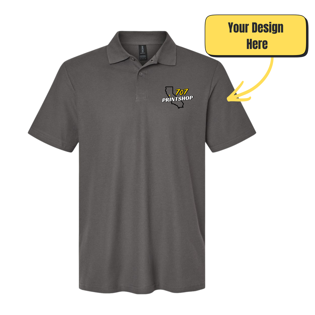 Gildan 100% Cotton Polo - Embroidered Design