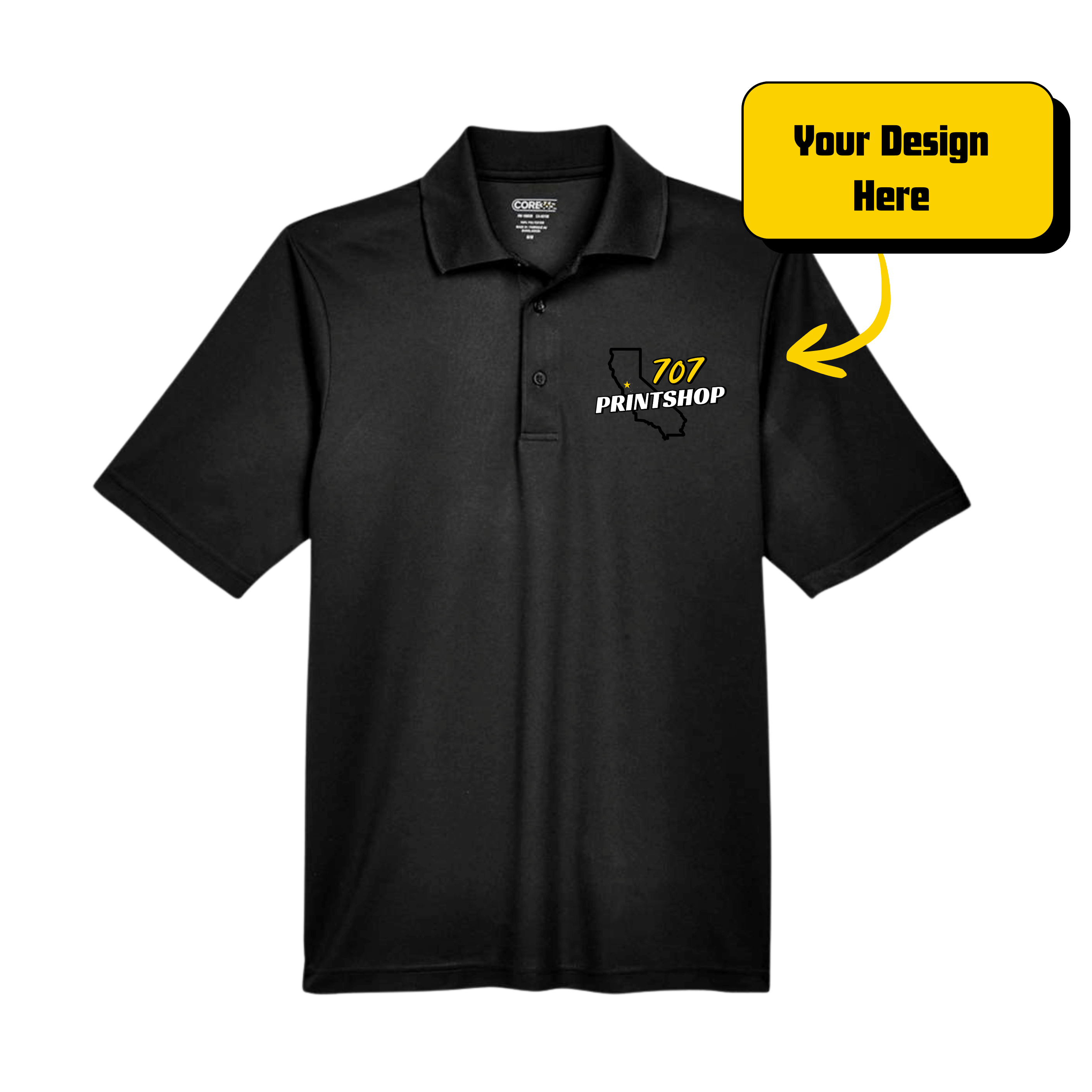 Core365 Polo - Embroidered Design